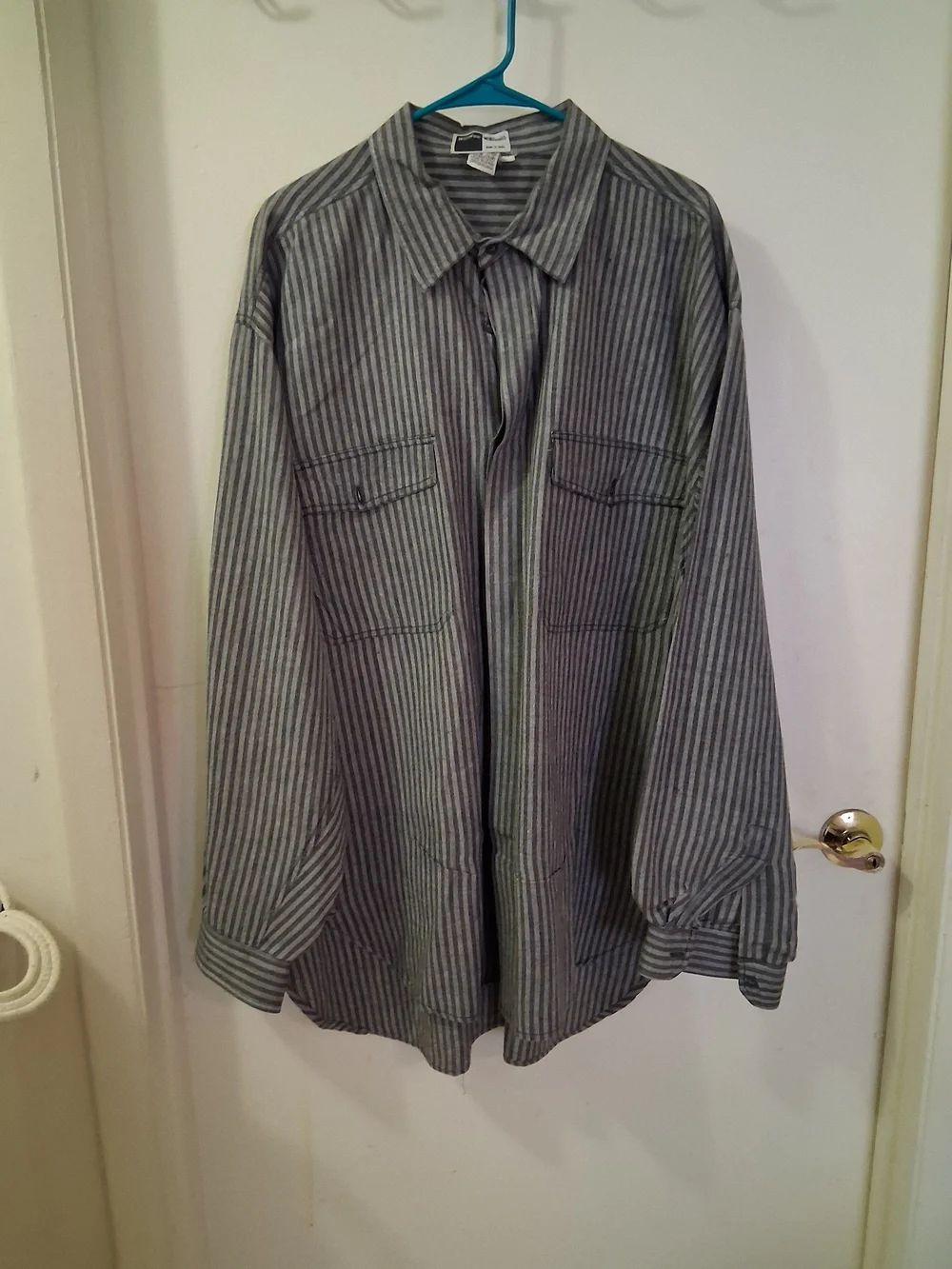 Vintage 80s/90s Willis & Geiger William Smith Striped Safari Utility Field Shirt